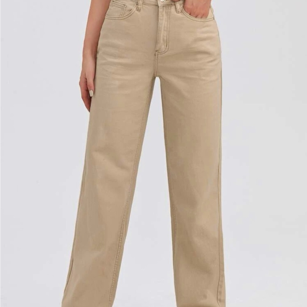 Shein high waisted Tan Pants